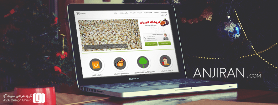 طراحی سایت فروشگاه اینترنتی انجیران