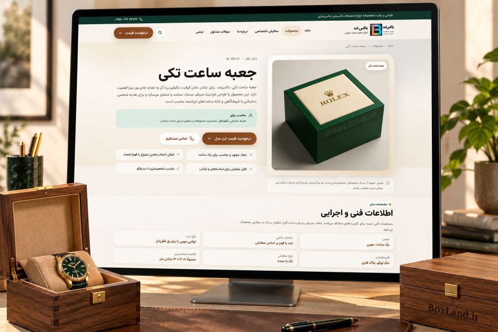 طراحی سایت اختصاصی باکس‌لند | نمونه‌کار آوا